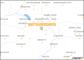 map of Monte Sorromero