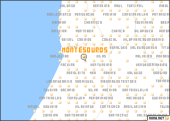 map of Montesouros