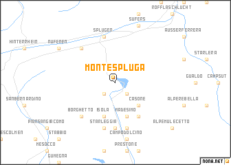 map of Montespluga