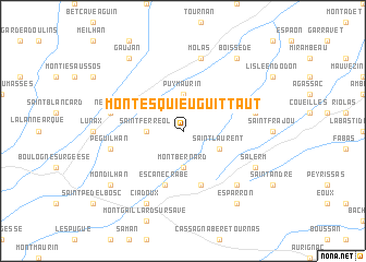 map of Montesquieu-Guittaut