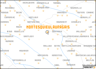map of Montesquieu-Lauragais