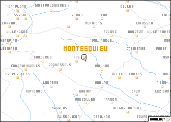 map of Montesquieu