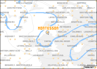 map of Montesson