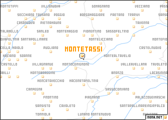 map of Montetassi