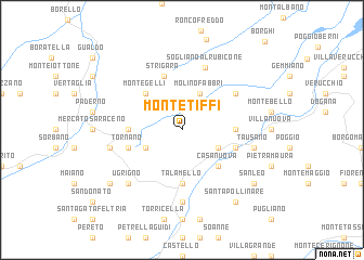 map of Montetiffi