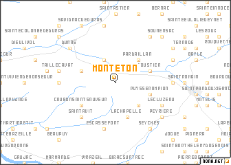 map of Monteton