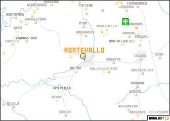 map of Montevallo