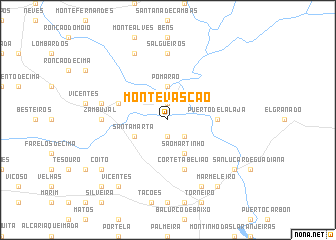 map of Monte Vascão