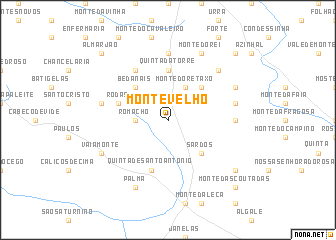 map of Monte Velho