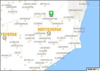 map of Monteverde