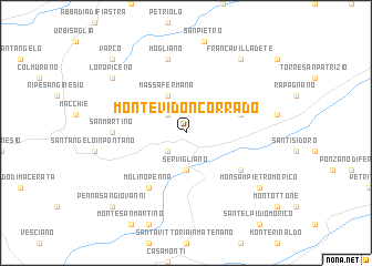 map of Monte Vidon Corrado