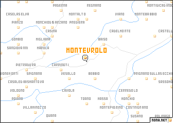 map of Montevrolo