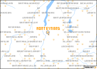 map of Monteynard