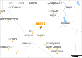 map of Monte