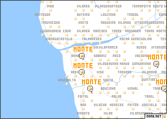 map of Monte