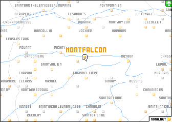 map of Montfalcon