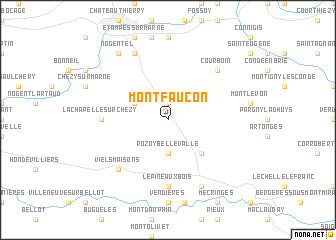 Montfaucon (France) map - nona.net