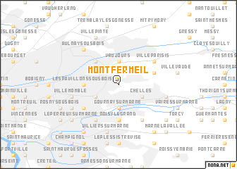 map of Montfermeil