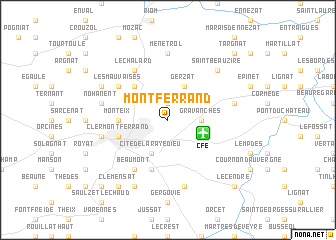 map of Montferrand