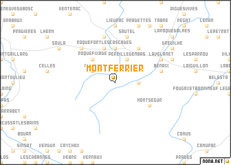 map of Montferrier