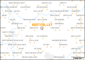 map of Montfollet