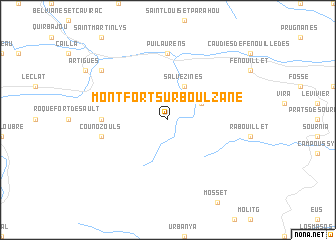 map of Montfort-sur-Boulzane