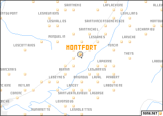 map of Montfort