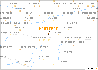 map of Montfroc