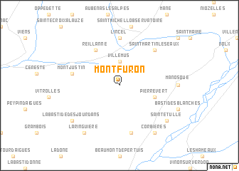 map of Montfuron