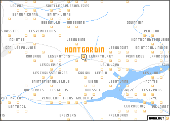 map of Montgardin