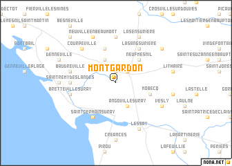 map of Montgardon