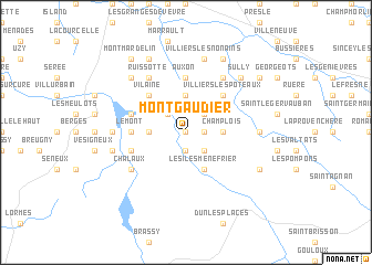 map of Mont Gaudier