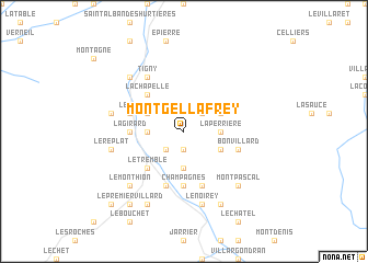 map of Montgellafrey