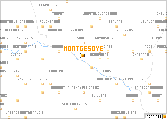 map of Montgesoye