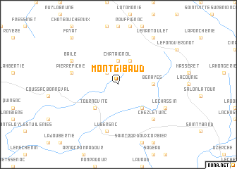 map of Montgibaud