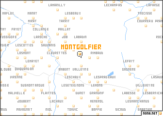 map of Montgolfier