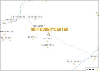 map of Montgomery Center