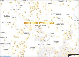 map of Montgomery Village