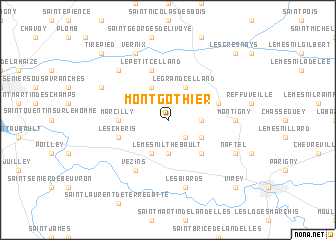 map of Montgothier