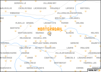 map of Montgradail