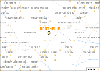 map of Monthélie