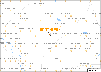 map of Monthieux