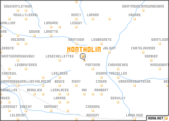 map of Montholin