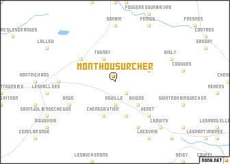 map of Monthou-sur-Cher