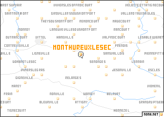 map of Monthureux-le-Sec