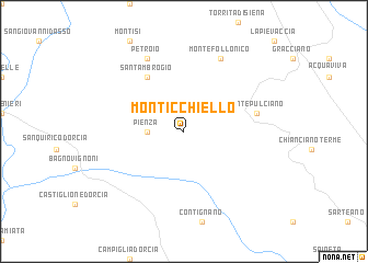 map of Monticchiello