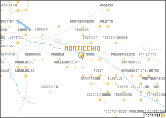 map of Monticchio