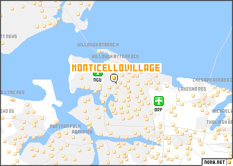 map of Monticello Village