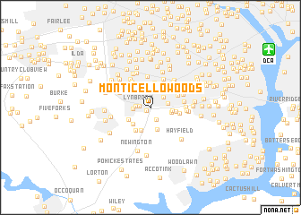 map of Monticello Woods