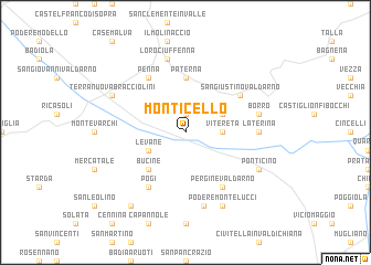 map of Monticello